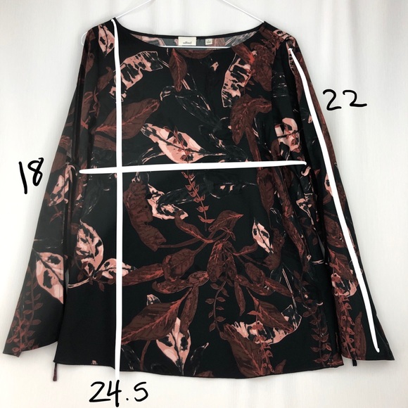 Aritzia Wilfred Floral Pozzi Blouse Size Small - Picture 6 of 6